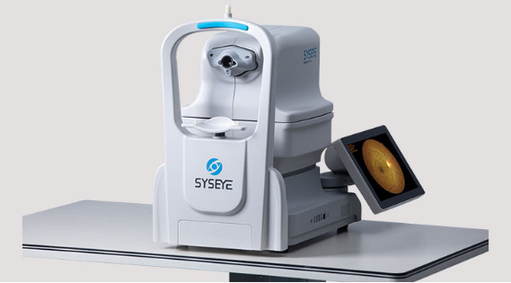 Fotocamera del fondo dell'occhio non midriatica con sistema a doppia fotocamera DICOM e IA per la diagnosi del fondo dell'occhio