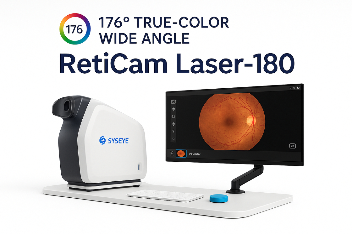 RetiCam 3100 Plus 176° Wide Field Fundus Camera con risoluzione ottica di 8μm e monitor a colori HD da 27 pollici per la diagnosi oftalmica